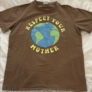 Respect Your Mother Earth Brown T-Shirt